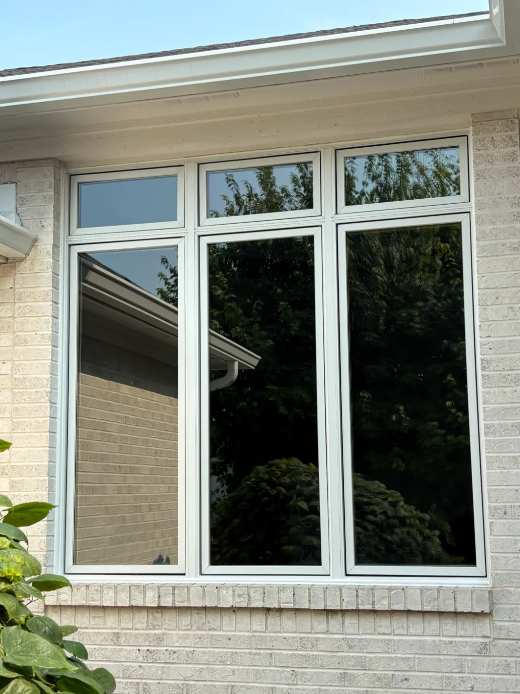 Energy-efficient windows installed in a Windfall home